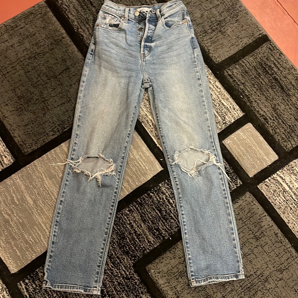 Willow+Root light blue dad jean size 25